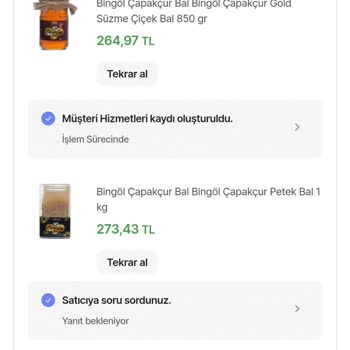 Hepsiburada'dan Aldığım Bal Teslim Edilmiyor