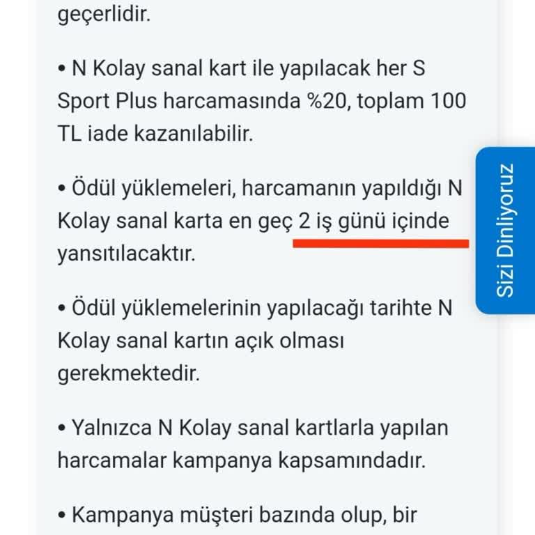 Sanal Kart İade Gecikmesi