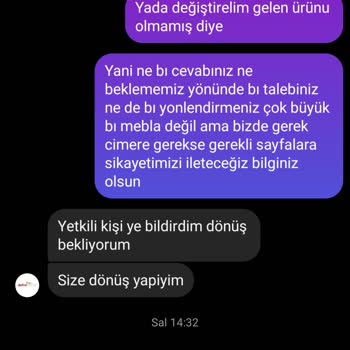 Defne Home'dan Yanlış Ürün Ve Kötü Hizmet Deneyimi
