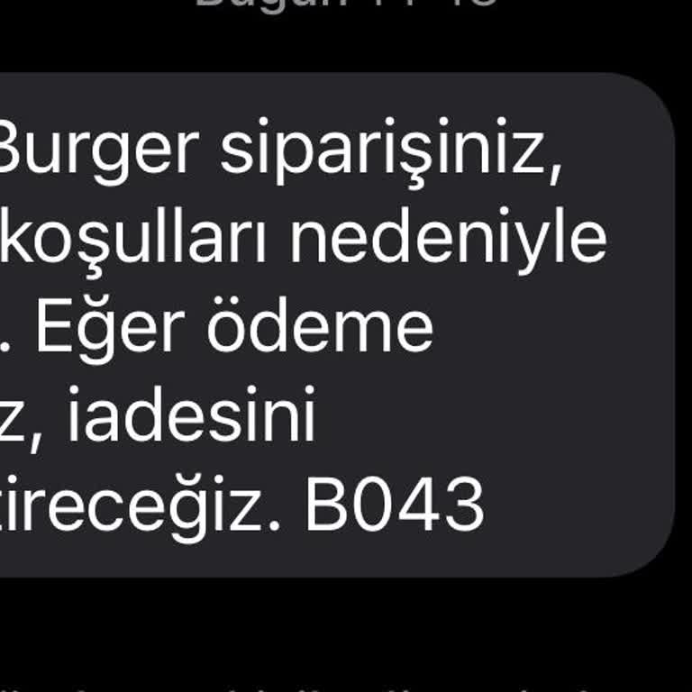 Hava Koşulları Bahane Edilerek İptal Edilen Sipariş