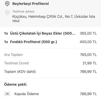 Bayat Profiterol Ve Ücret İadesi Sorunu