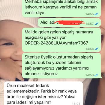Ürün Tedarik Edilmedi, Bilgilendirme Eksikliği