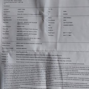 Garanti Kapsamında Teslim Edilen Telefonun Hasarlı İade Edilmesi