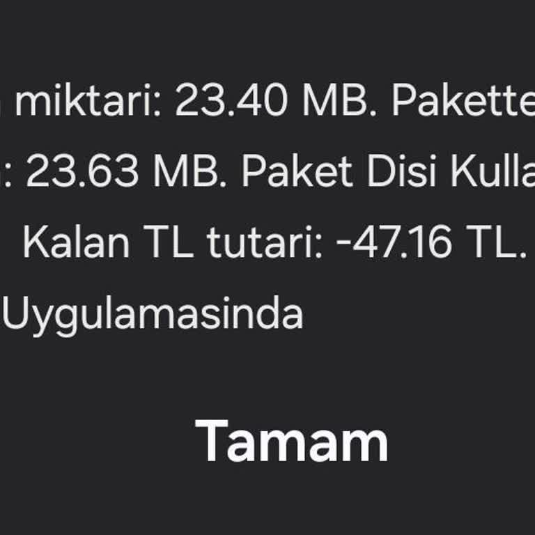 Turkcell Mobil Veri Kapatma Bildirimi Sorunu