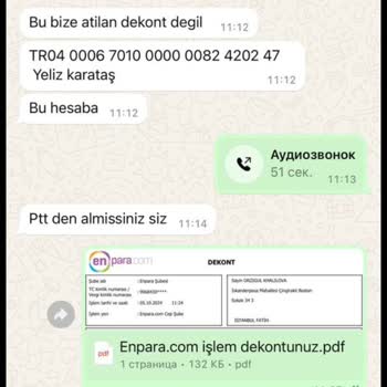 EFT İle Ödeme Yaptığım Ürün Gönderilmedi Ve Para İadesi Yapılmıyor