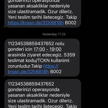 Kargomsende'nin Teslimat Sorumsuzluğu Ve İletişim Problemleri