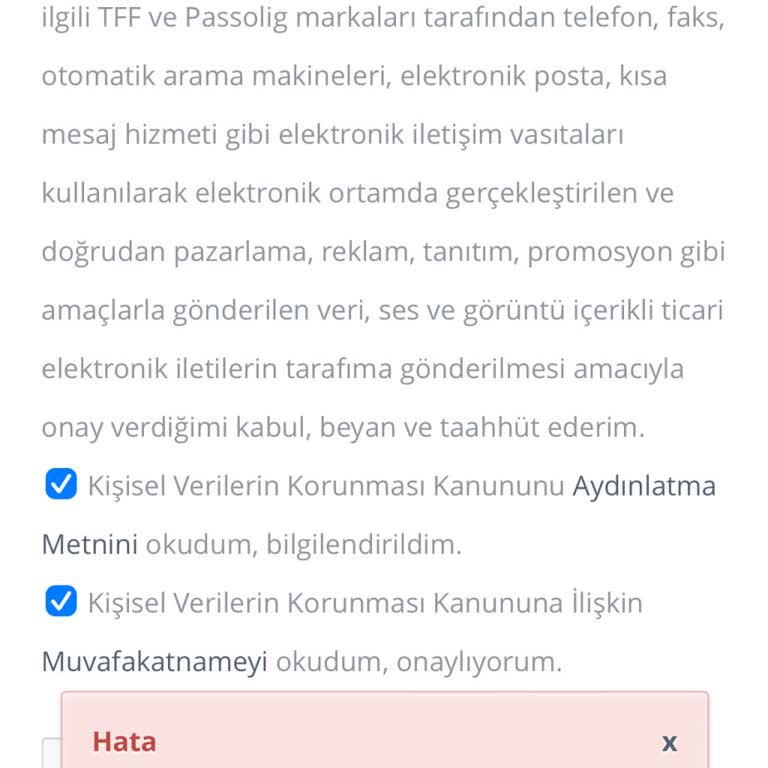 Passolig Kartı Telefon Numarası Güncelleme Sorunu