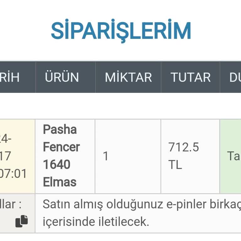 Epin Üzerinden Elmas Satın Alma Sorunu Ve Destek Eksikliği