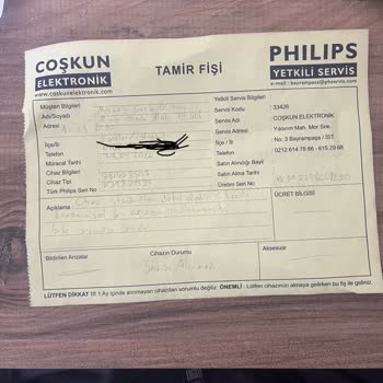 Philips TV'de Bulutlanma Sorunu Ve Yetersiz Servis Desteği