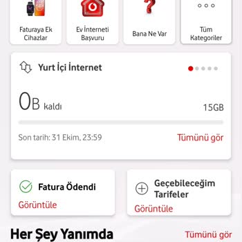 Fatura Görünmüyor, Hat Kısıtlandı