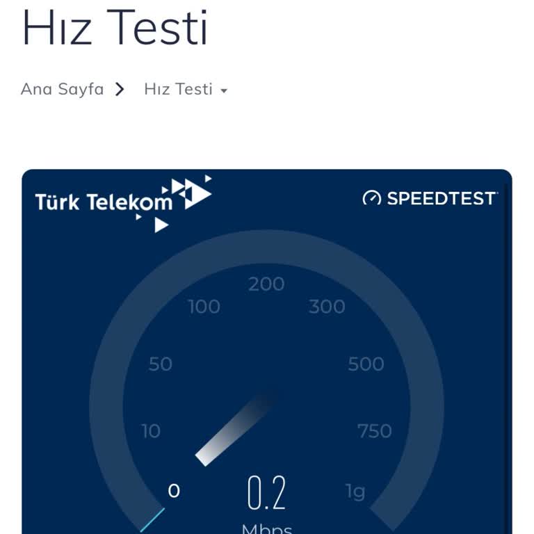 İnternet Hız Problemi İçin Destek Alamıyorum