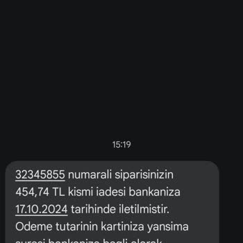 Kitaplar Elime Ulaşmadı, Para İadesi Eksik Yapıldı