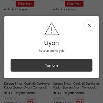 Karaca Air Cook Fiyat Duyurusu Ve Stok Sorunu