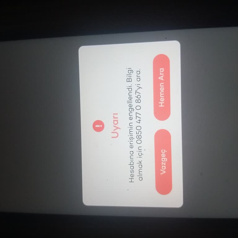 Hesap Kısıtlaması Ve Erişim Sorunu