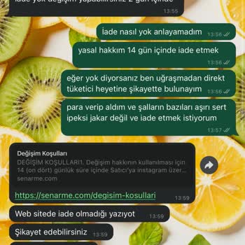 Kalitesiz Ürün Ve Kötü Müşteri Hizmeti Deneyimi