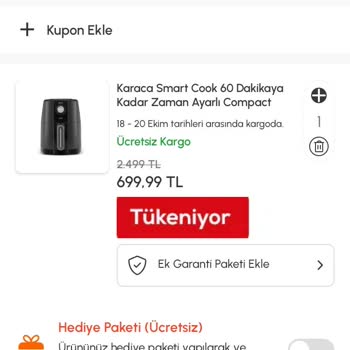 Airfryer İndiriminde Stok Sorunu