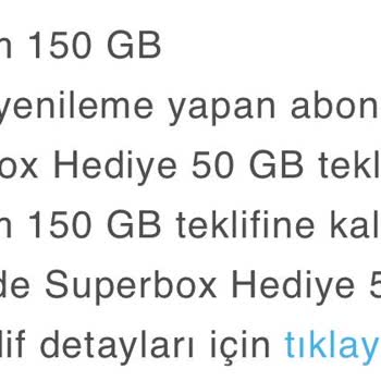 Turkcell Superbox Hediye 50 GB Aldatmacası