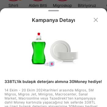 Sanal Market Siparişimde Eksik Money Yüklemesi