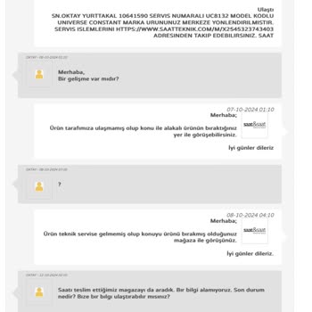 Kayıp Saat Ve Yetersiz Müşteri Hizmeti