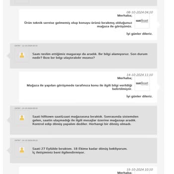 Kayıp Saat Ve Yetersiz Müşteri Hizmeti