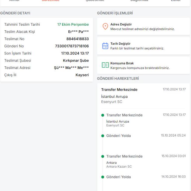 Trendyol Express Teslimatında Sürekli Gecikme Ve Bilgi Eksikliği