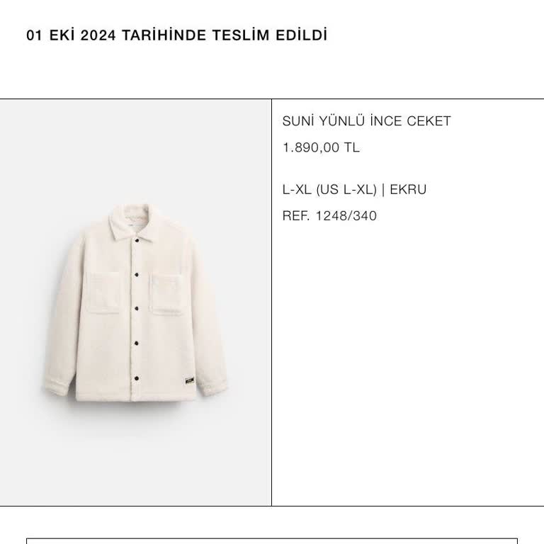 Zara'dan Teslim Edilmeyen Sipariş Ve İade Sorunu