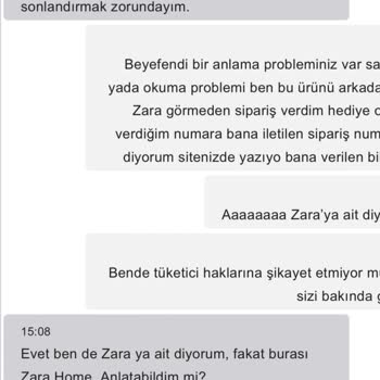 Zara Home Müşteri Hizmetleri Şoku