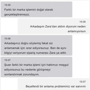 Zara Home Müşteri Hizmetleri Şoku