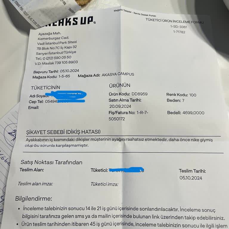 Sert Dikişler, İade Sorunu Ve Müşteri Memnuniyetsizliği