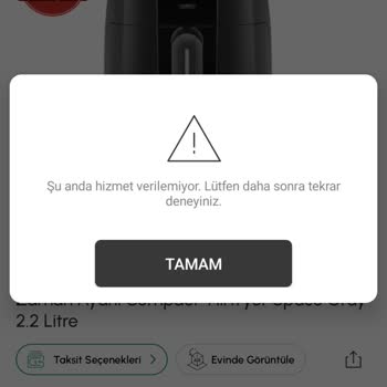 Airfry İndirimi Ve Sepet Sorunlarıyla Hayal Kırıklığı