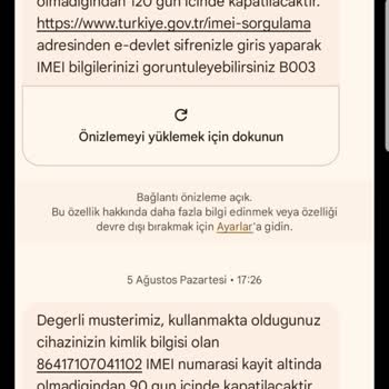 IMEI Kayıtsız Telefon Ve İletişim Sorunları