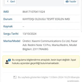 IMEI Kayıtsız Telefon Ve İletişim Sorunları