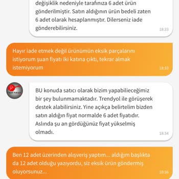 Eksik Ürün Ve Yetersiz Destek