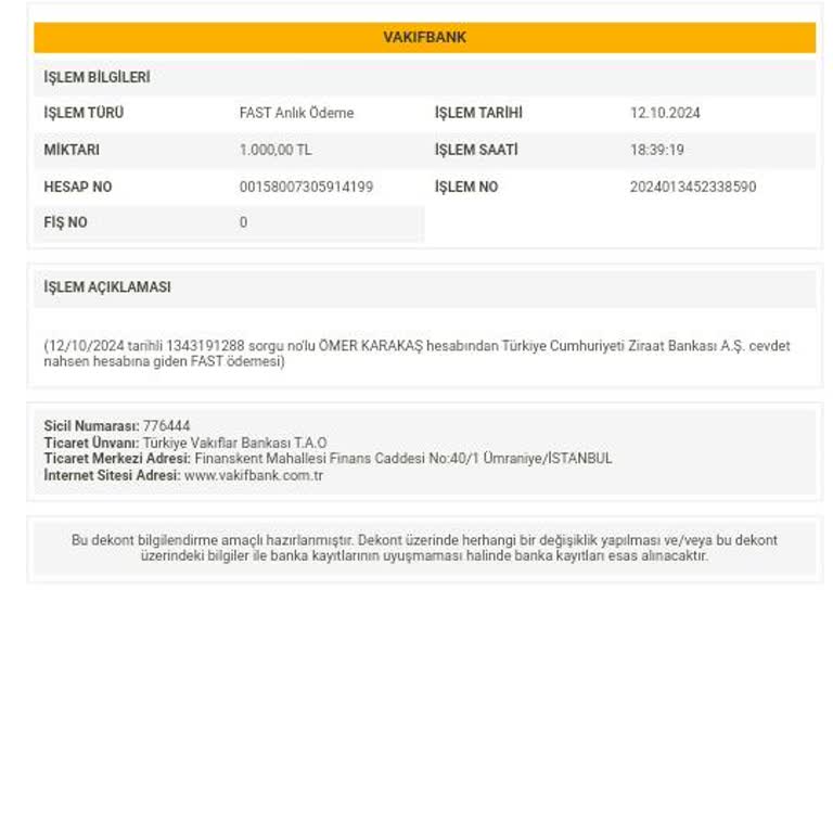 Yanlış Gönderim Sonrası Para Transferi Sorunu