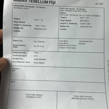 Kayıp Kargo Nedeniyle Ücret İadesi Bekleyişi