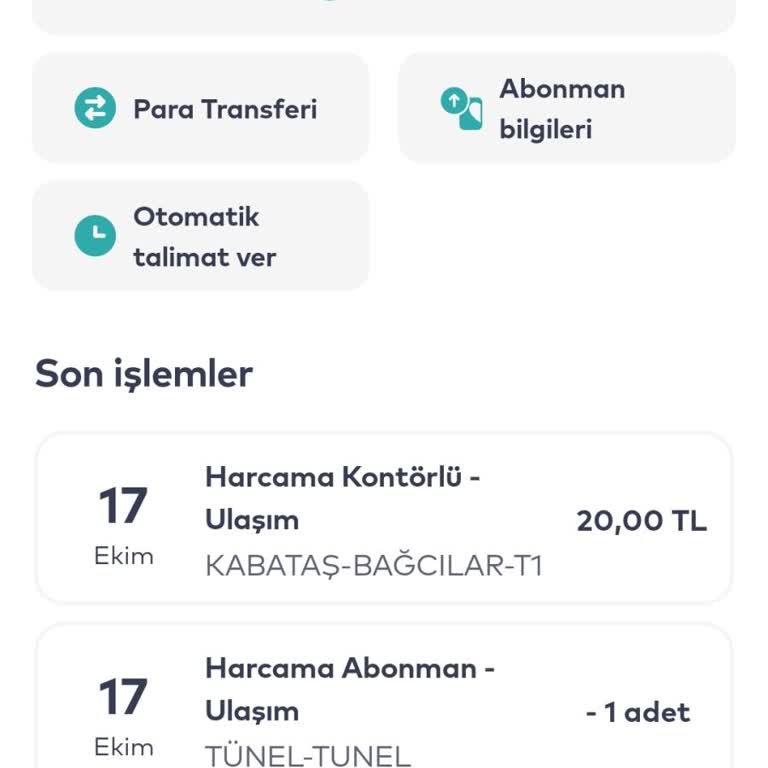 Abonman Kartından Haksız Para Çekimi