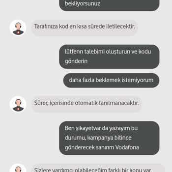 Vodafone Kampanya Kodu Sorunu: Acil Destek Bekleniyor