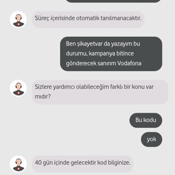 Vodafone Kampanya Kodu Sorunu: Acil Destek Bekleniyor