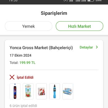 Trendyol GO Üzerinden Sipariş İptali Ve Bilgilendirme Eksikliği