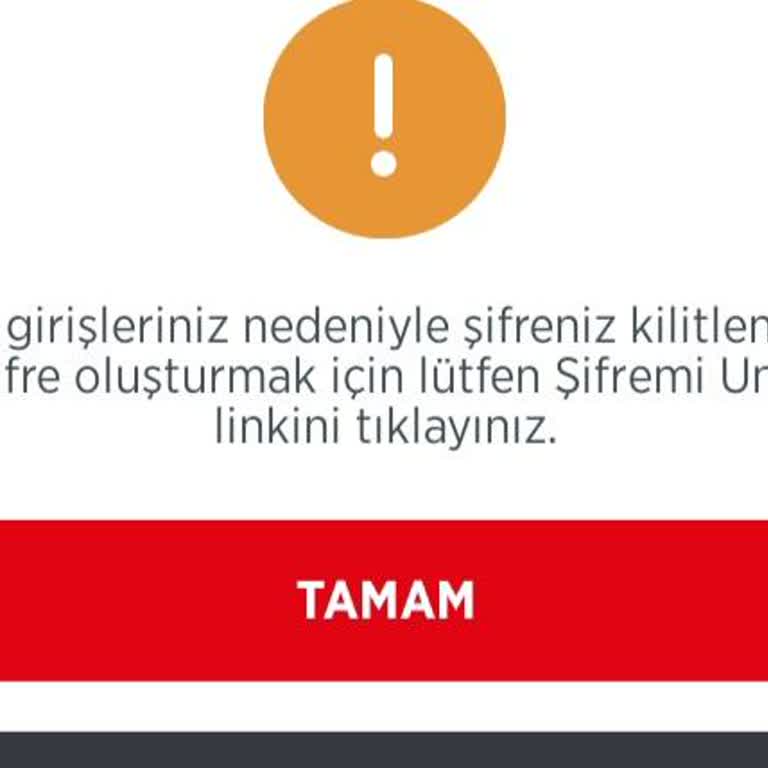 Mobil Bankacılık Şifre Değişikliği Sorunu Ve Kilitlenme