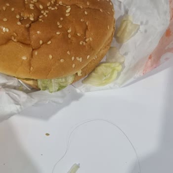 Burger King Siparişimde Saç Çıktı