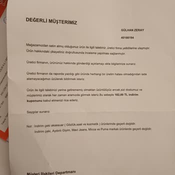 Lee Cooper Pantolonlarda Renk Solması Ve Müşteri Hizmetleri Sorunu