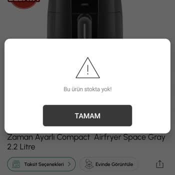 İndirimdeki Ürüne Erişim Sorunu