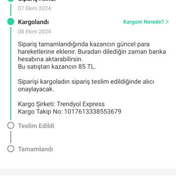Trendyol Express Kayıp Ürün Ve İlgisiz Kargo Şirketi