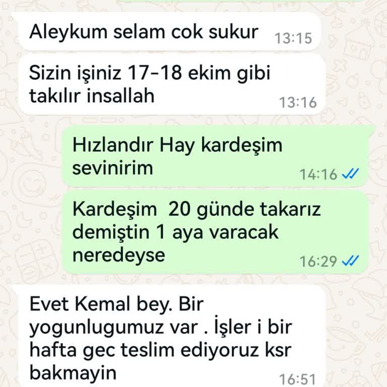Bayi Söz Verdiği Tarihte Teslimat Yapmıyor
