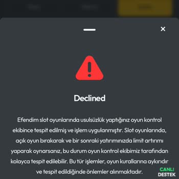 Kazandığım Parayı Çekemiyorum, Destek Yok
