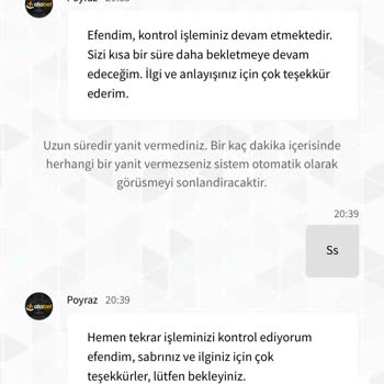 Kazandığım Parayı Çekemiyorum, Destek Yok