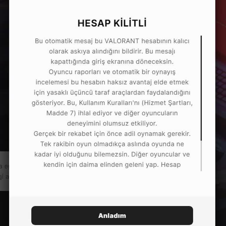 Valoranthilesi.org Hile Macerası Ve Ban Sorunları