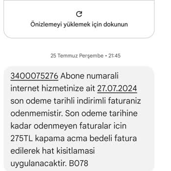 Yaninet Hizmet Kesintileri Ve Fatura Sorunları