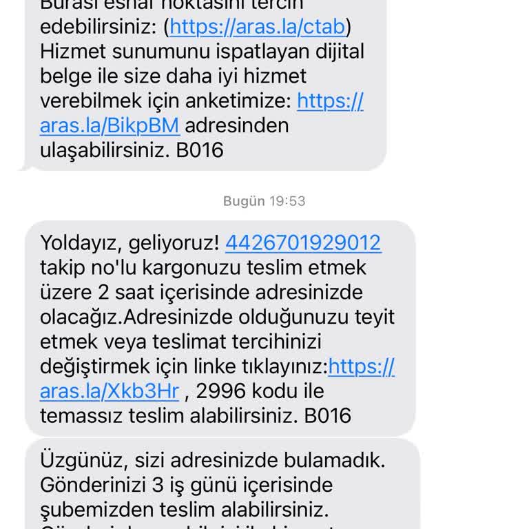 Teslim Edilmeyen Kargo Ve Yanıltıcı Bilgilendirme